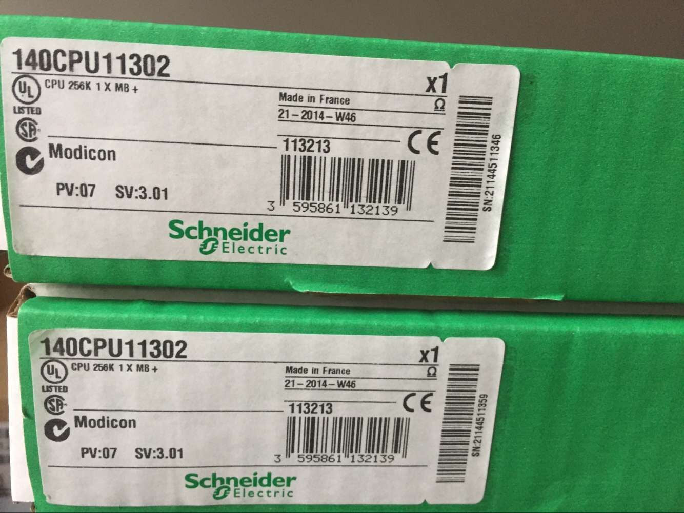140CPU11302 Schneider CPU 256K SRAM, 8K LL984,109K IEC,10K Concept processor NEW IN BOX