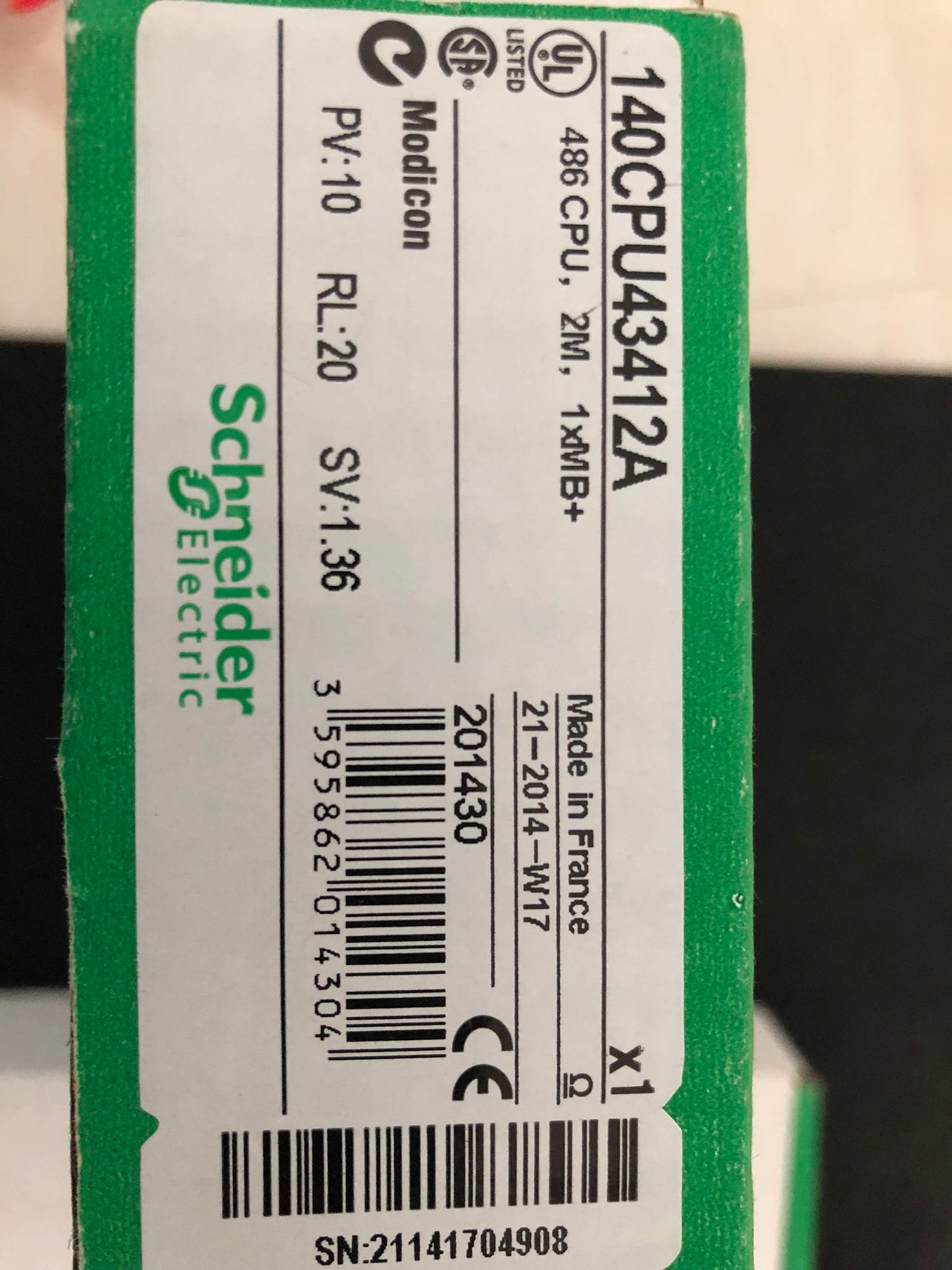 140CPU43412A Schneider Modicon Quantum CPU NEW IN BOX