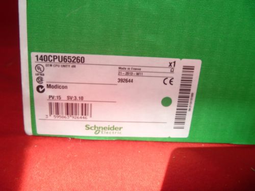140CPU65260 Schneider Unity processor 3072 kB - 266 MHz NEW IN BOX