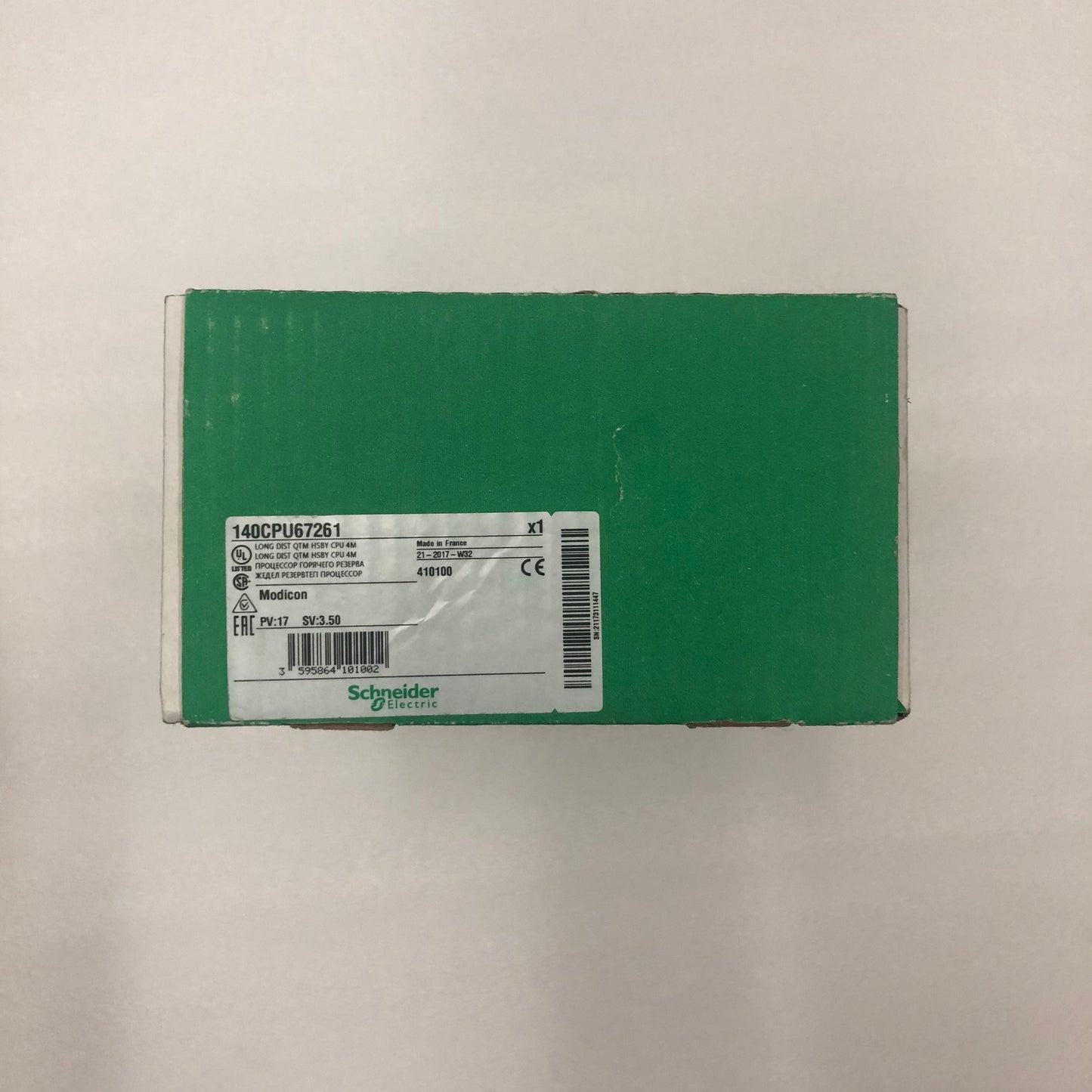140CPU67261 Schneider Unity Hot Standby processor with single mode Ethernet NEW IN BOX
