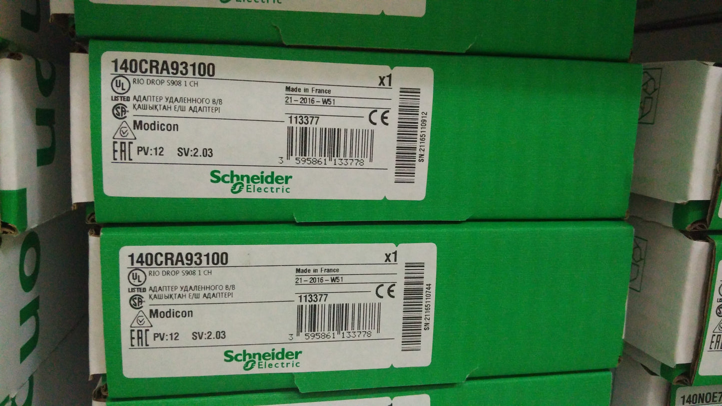 140CRA93100 Schneider RIO drop adaptor module single cable NEW IN BOX