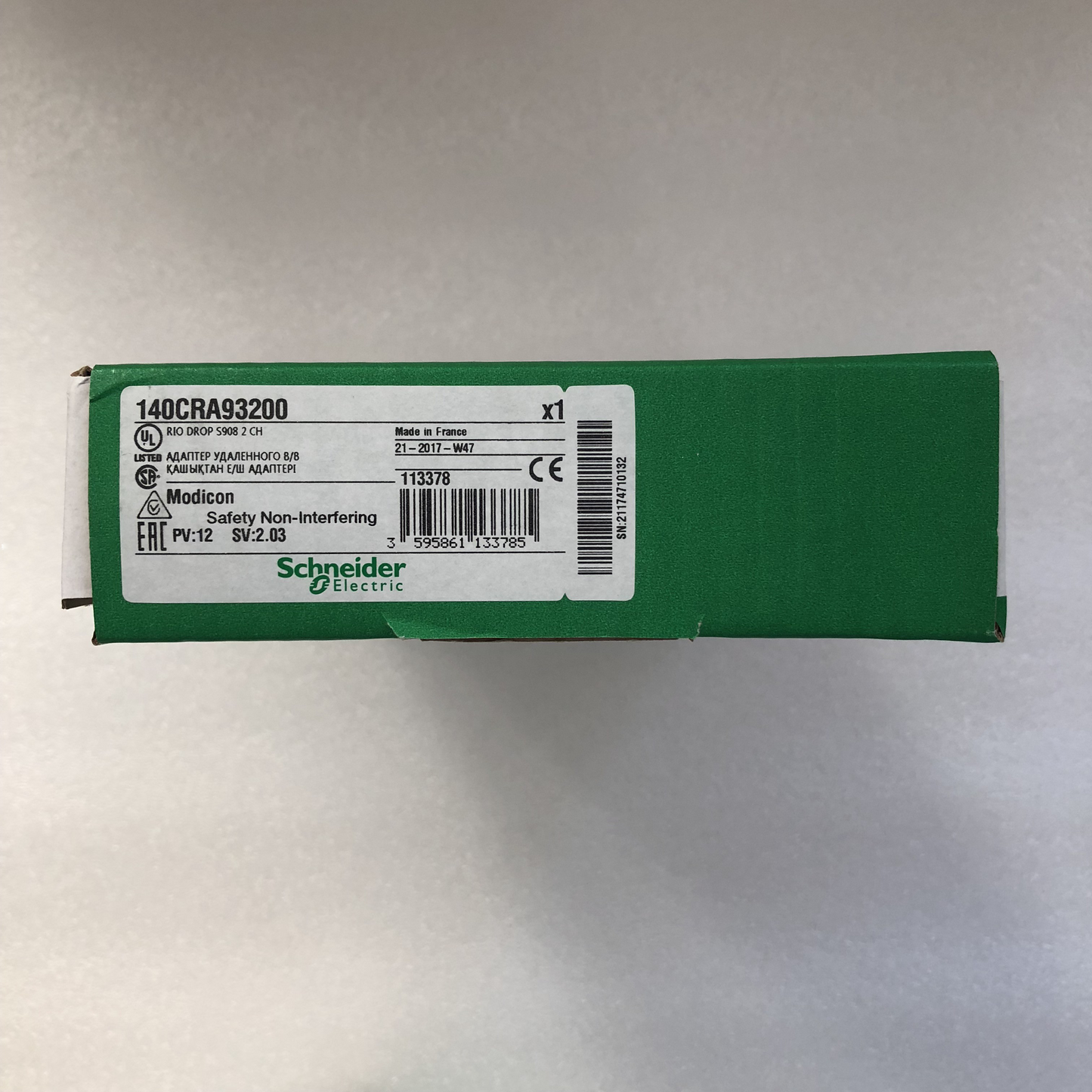 140CRA93200 Schneider RIO drop adaptor modul redundant cable NEW IN BOX