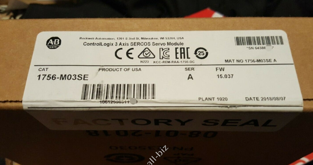 1756-M03SE Allen Bradley ControlLogix 3 Axis SERCOS Servo Module Brand new Fast shipping