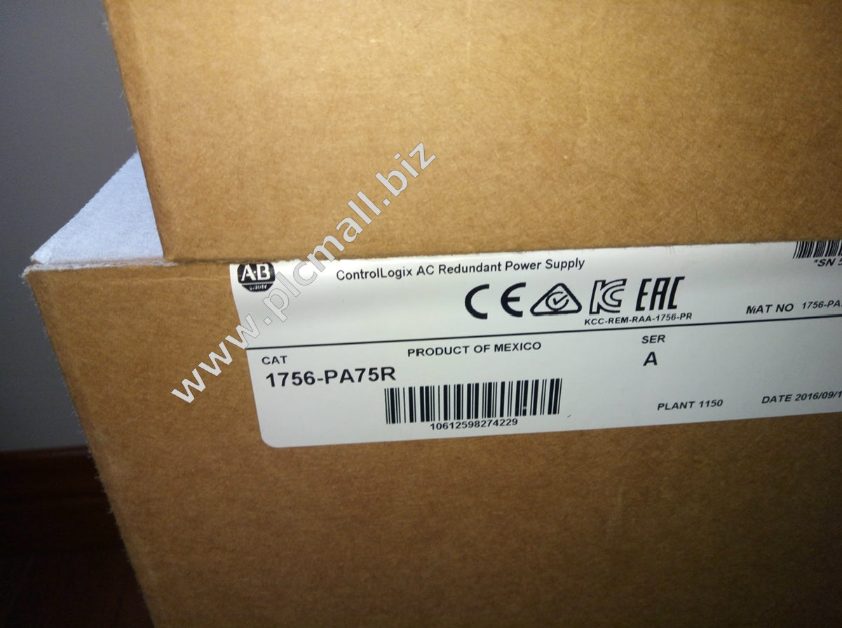 1756-PA75R Allen Bradley ControlLogix AC Power Supply Brand new