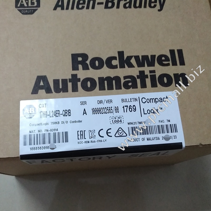 1769-L24ER-QB1B Allen Bradley CompactLogix 750KB DI/O Controller Brand new Fast shipping