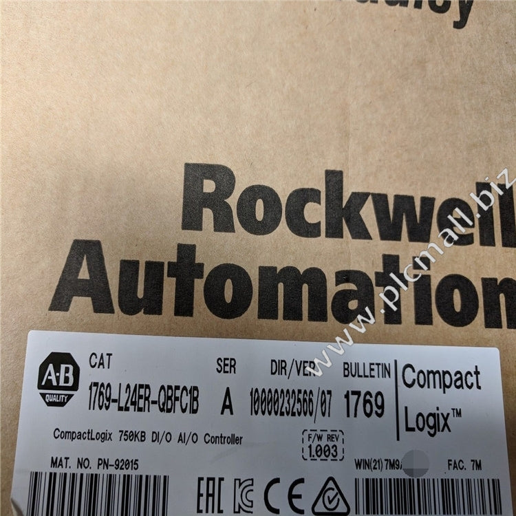 1769-L24ER-QBFC1B Allen Bradley CompactLogix 750KB DI/O AI/O Controller Brand new Fast shipping