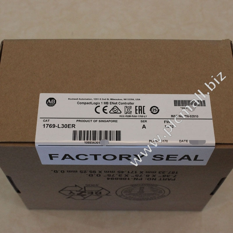 1769-L30ER Allen Bradley Brand new CompactLogix 1 MB ENet Controller Brand new Fast shipping