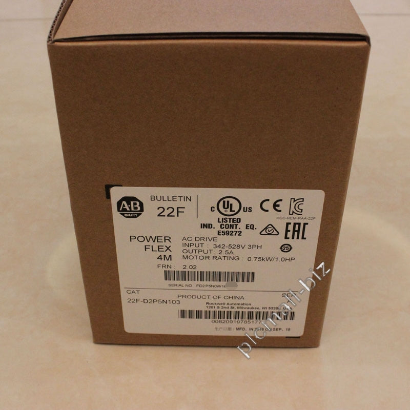 22F-D2P5N103 Allen Bradley PowerFlex 4M- 0.75 kW (1 HP) AC Drive Brand new Fast shipping