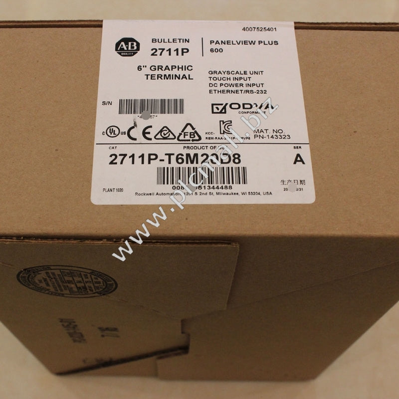 2711P-T6M20D8 Allen Bradley PanelView Plus 6 6 Grayscale Touch DC Brand new Fast shipping