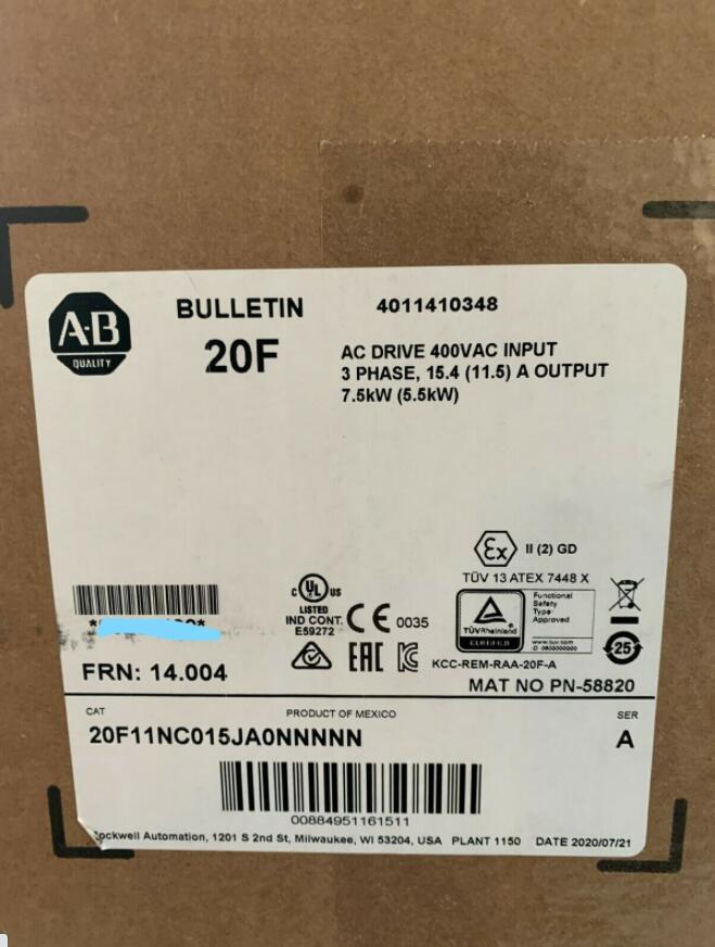 20F11NC015JA0NNNNN Allen-Bradley Frequency converter brand new