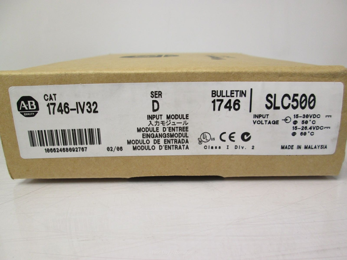1746-IV32 Allen-Bradley SLC 32 Point Digital Input Module Brand New