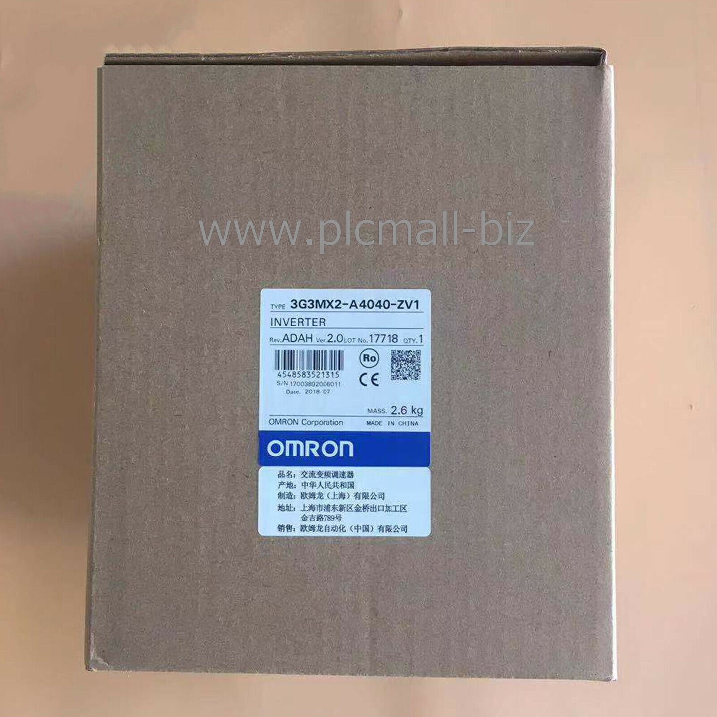 3G3MX2-A4040-ZV1 Omron Frequency converter Brand new