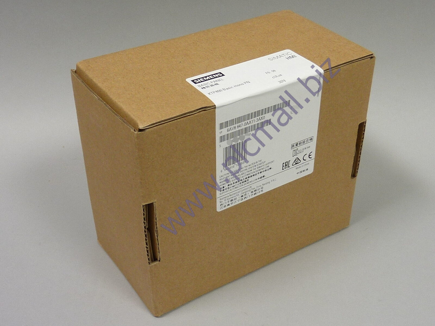6AV6647-0AA11-3AX0 Siemens SIMATIC HMI KTP400 BASIC MONO PN, BRAND NEW