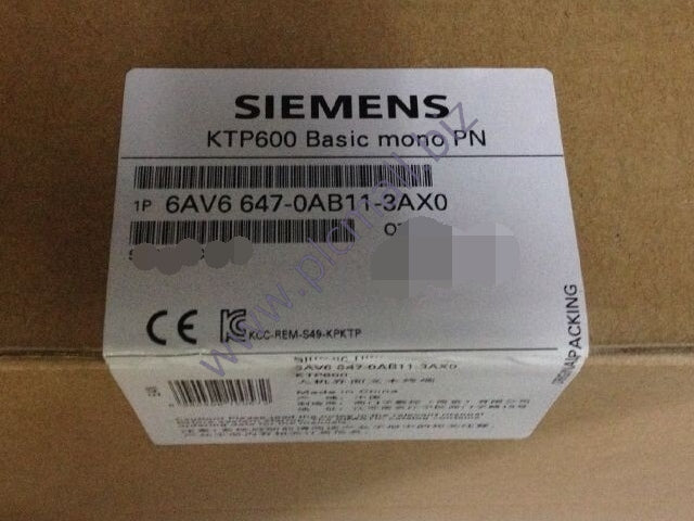 6AV6647-0AB11-3AX0 Siemens SIMATIC HMI KTP600 BASIC MONO PN, BASIC PANEL, BRAND NEW