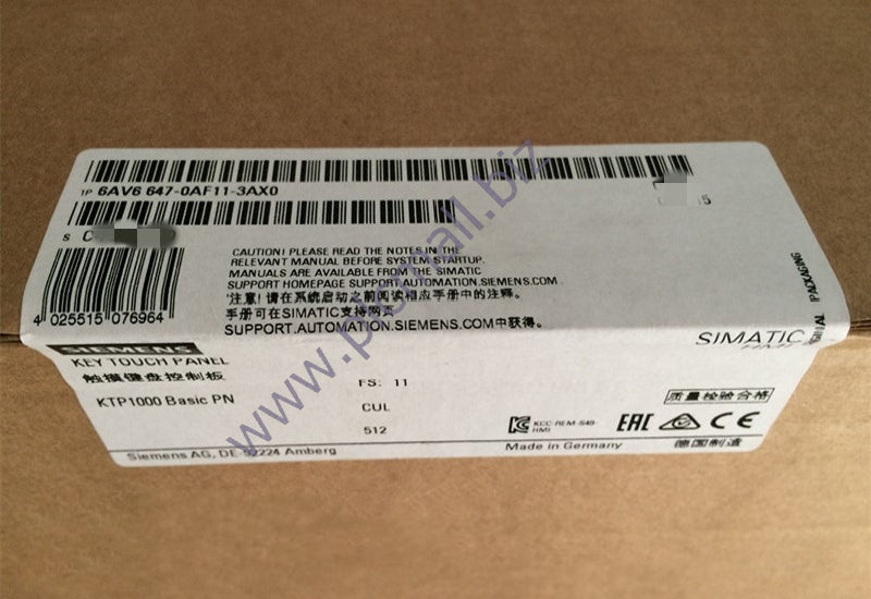 6AV6647-0AF11-3AX0 Siemens SIMATIC HMI KTP1000 BASIC COLOR PN, BASIC PANEL, BRAND NEW