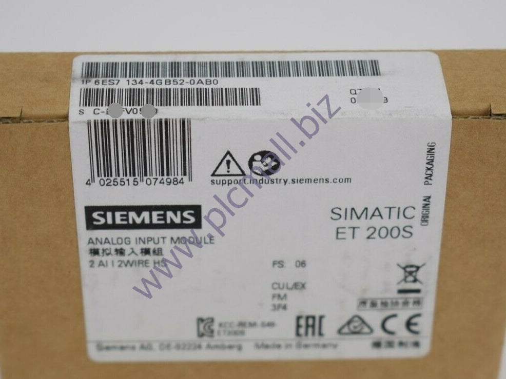 6ES7134-4GB52-0AB0 Siemens SIMATIC DP, ELECTRONIC MODULE BRAND NEW