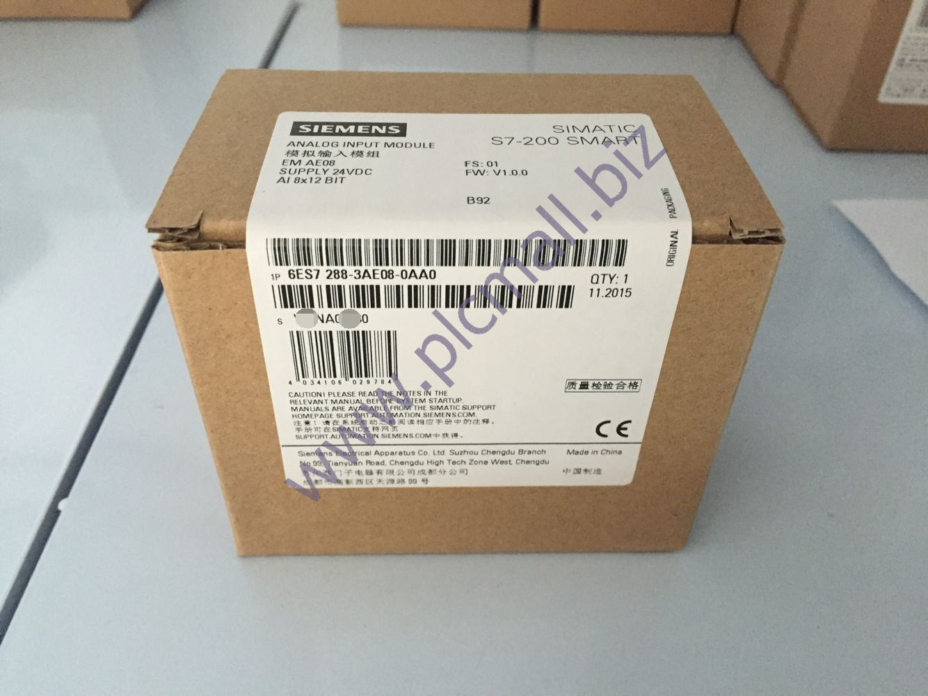 6ES7288-3AE08-0AA0 Siemens SIMATIC S7-200 SMART, Analog input SM AI08 BRAND NEW