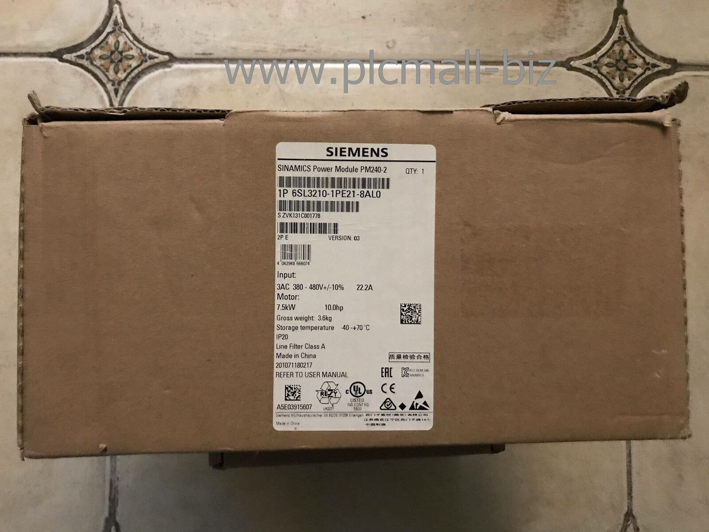 6SL3210-1PE21-8AL0 Siemens Inverter Power Module Brand New