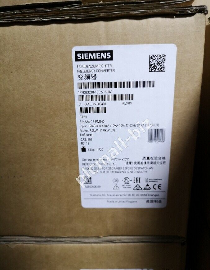 6SL3210-1SE22-5UA0 Siemens Power Module PM340 Brand New