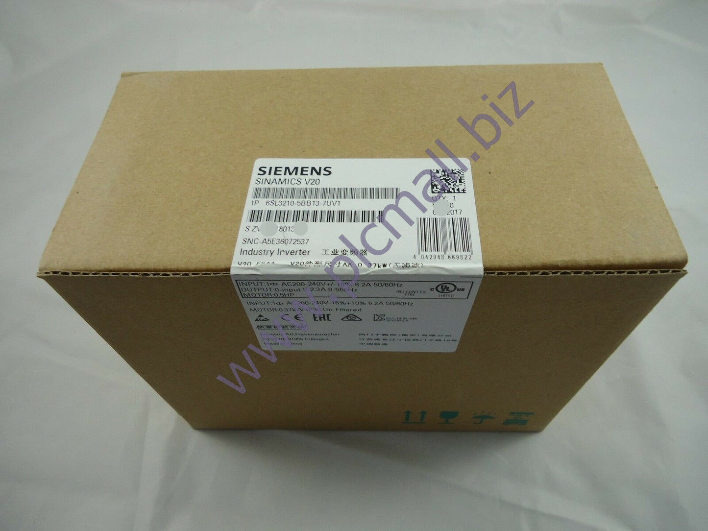 6SL3210-5BB13-7UV1 Siemens SINAMICS V20 BRAND NEW