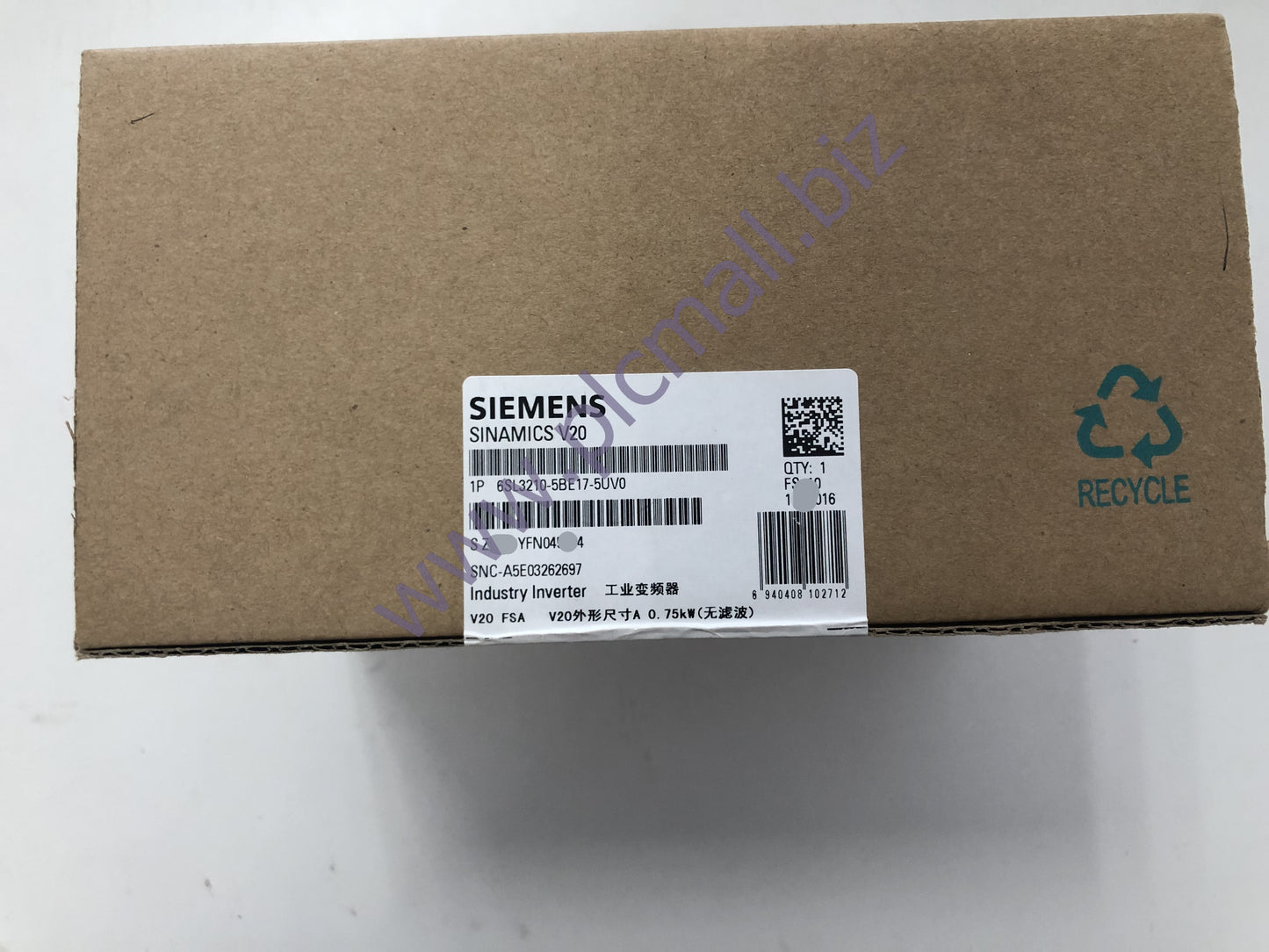 6SL3210-5BE17-5UV0 Siemens SINAMICS V20 BRAND NEW