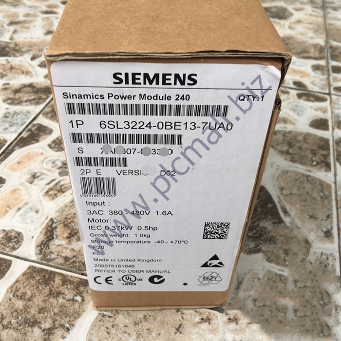 6SL3224-0BE13-7UA0 Siemens SINAMICS G120 POWER MODULE PM240 BRAND NEW