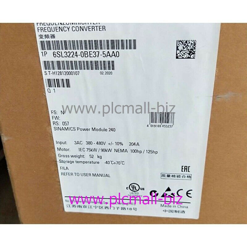 6SL3224-0BE37-5AA0 Siemens Power module Brand New