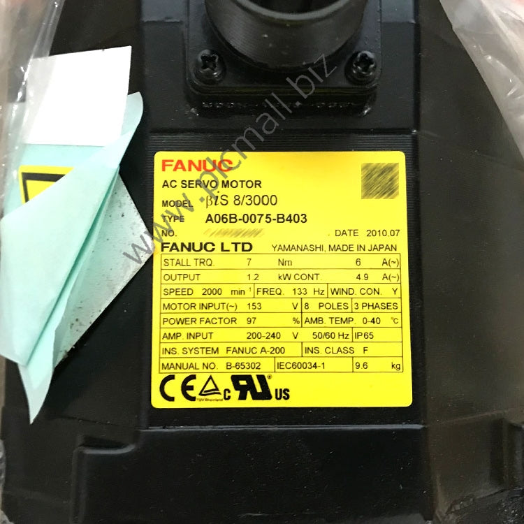 A06B-0075-B403 Fanuc servo motor BiS 8/3000 New in box