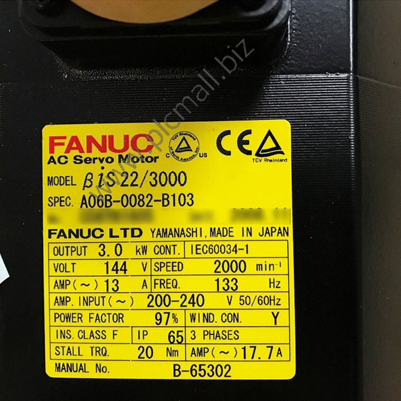 A06B-0082-B103 Fanuc servo motor BiS 22/3000 New in box