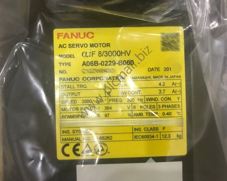 A06B-0229-B000 Fanuc servo motor AIF 8/3000HV New in box