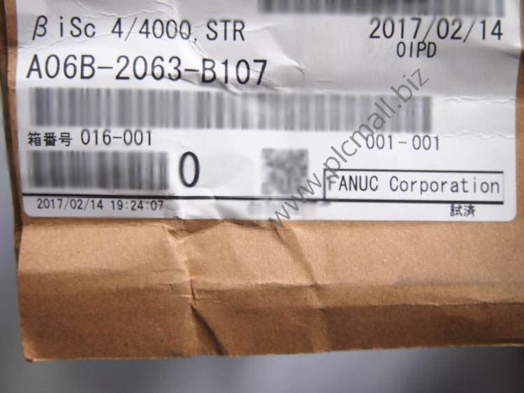 A06B-2063-B107 Fanuc servo motor BiSc 4/4000-B New in box