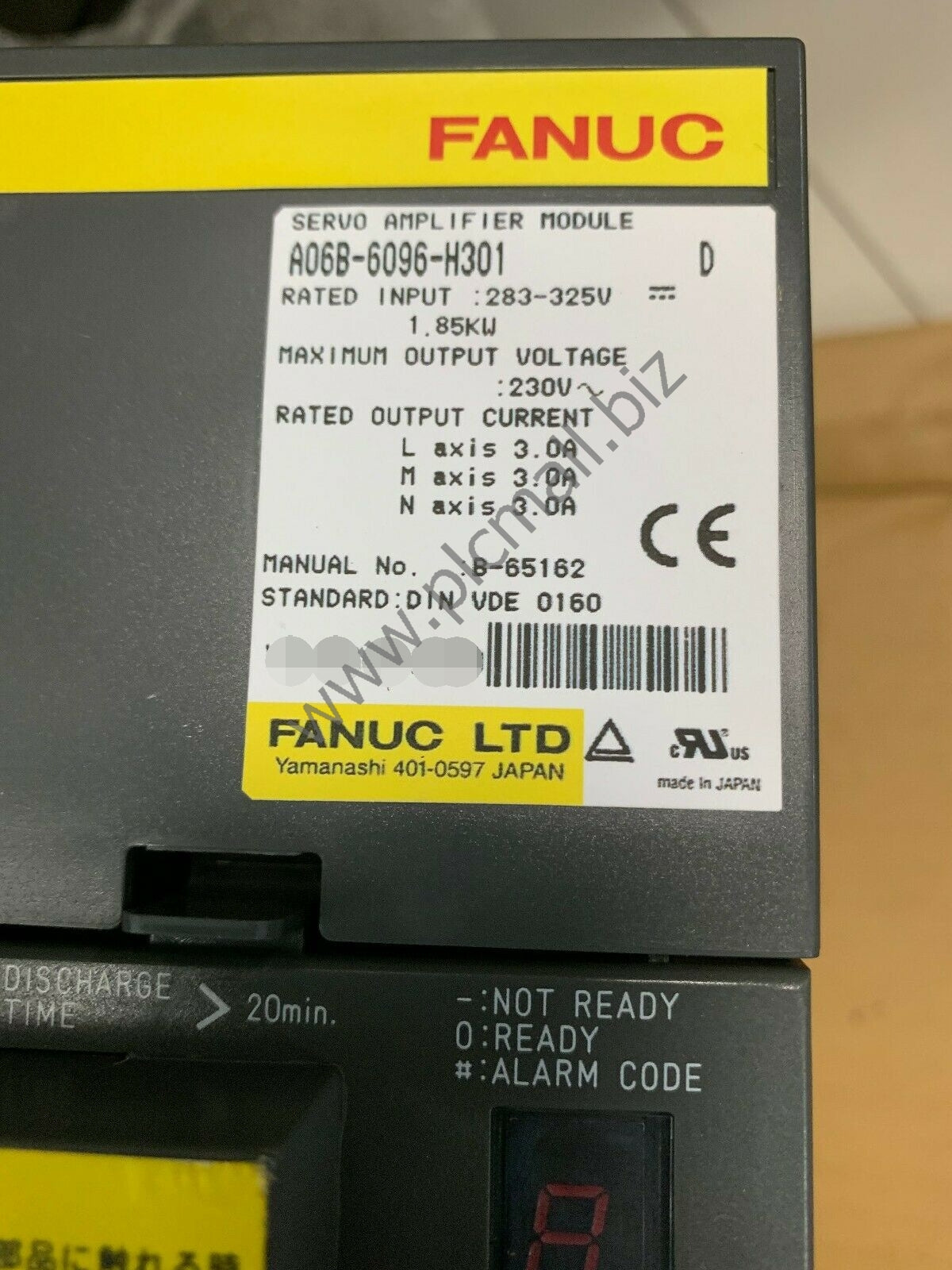 A06B-6096-H301 Fanuc Servo drive Amplifier 1.85KW 230V New in box