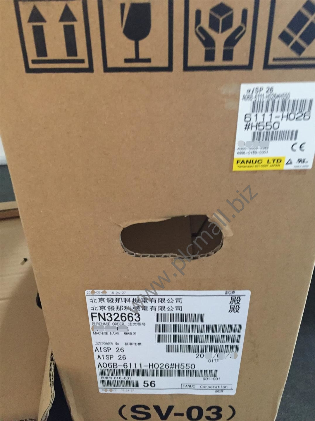 A06B-6111-H026#H550 Fanuc Servo drive Amplifier 29.8KW 240V aiSP 26 New in box