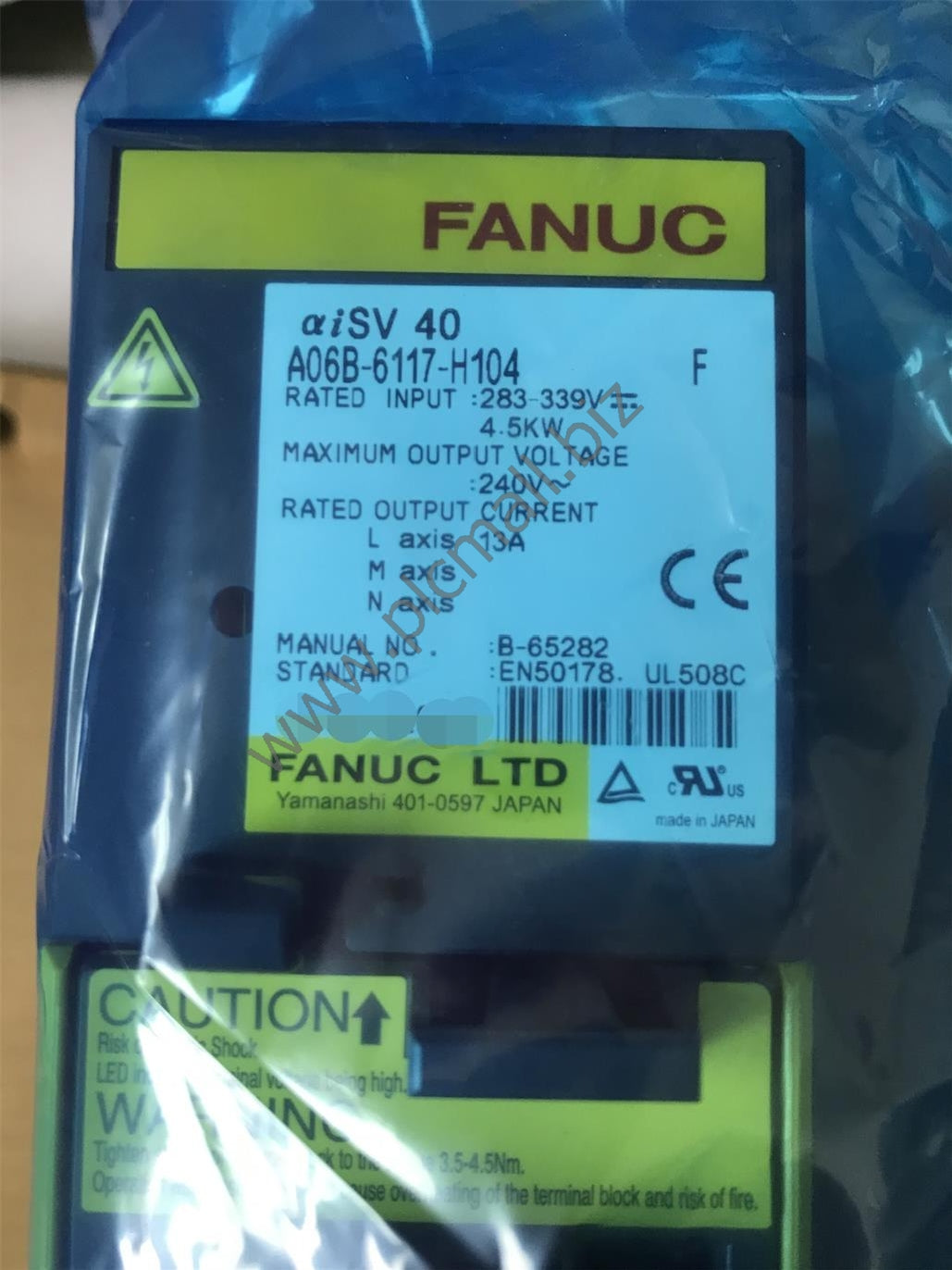 A06B-6117-H104 Fanuc Servo drive Amplifier 4.5KW 240V aiSV 40 New in box