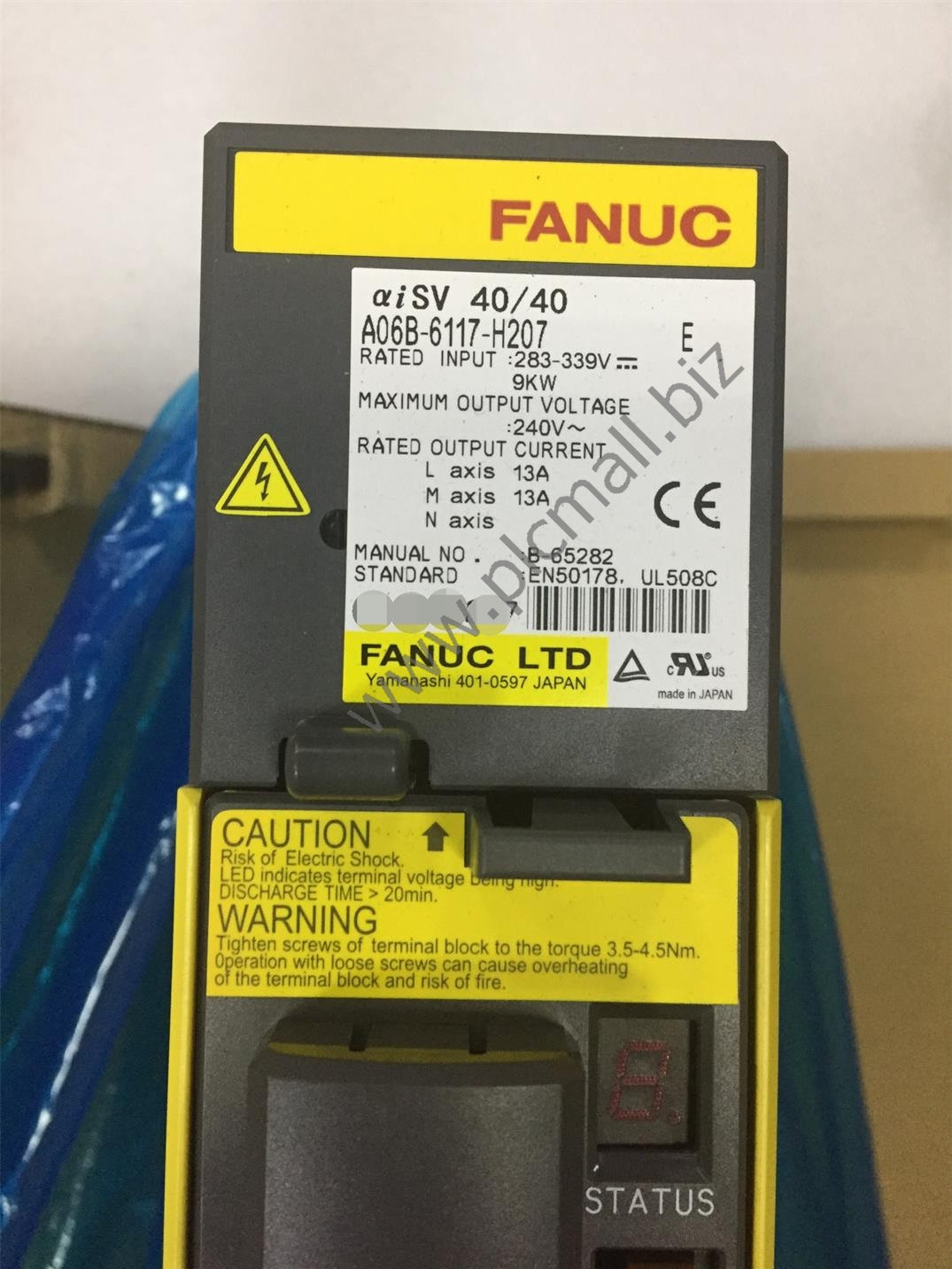 A06B-6117-H207 Fanuc Servo drive Amplifier 9KW 240V aiSV 40/40 New in box