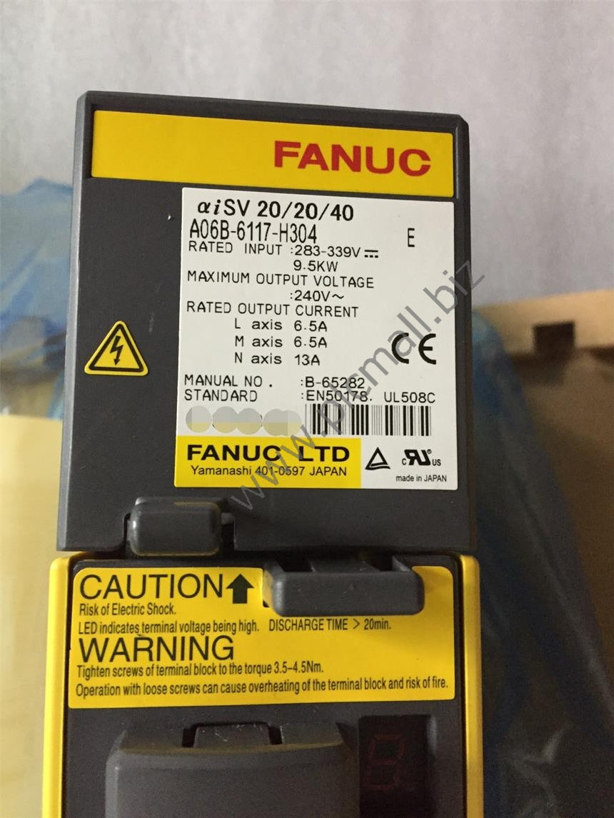 A06B-6117-H304 Fanuc Servo drive Amplifier 9.5KW 240V aiSV 20/20/40 New in box