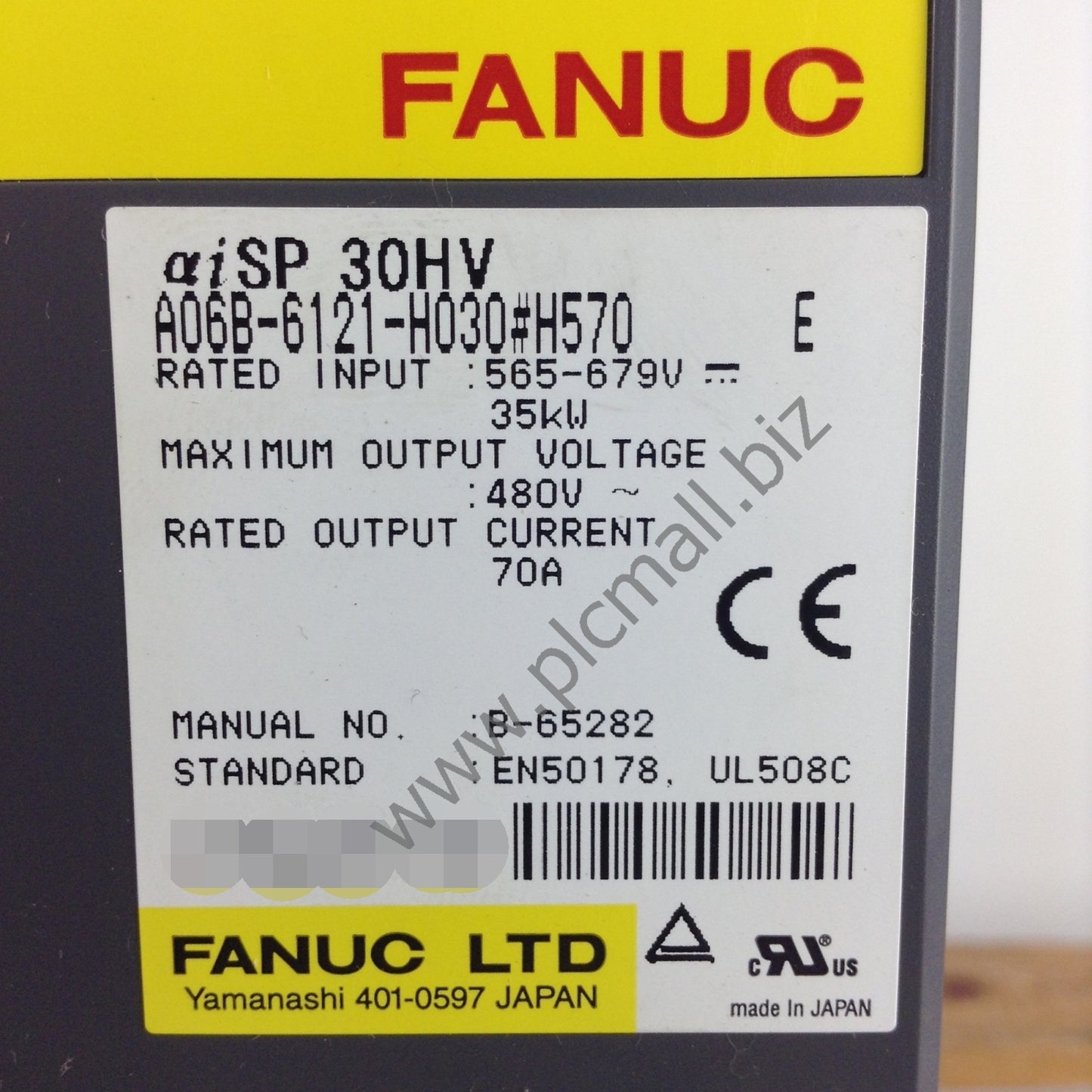 A06B-6121-H030#H570 Fanuc Servo drive Amplifier 35KW aiSP 30HV New in box