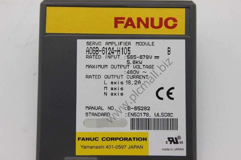 A06B-6124-H105 Fanuc Servo drive Amplifier 5.8KW 480V New in box