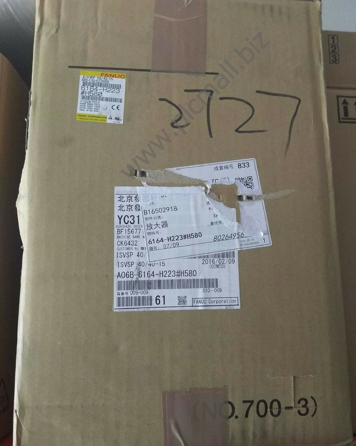 A06B-6164-H223#H580 Fanuc servo Drive Amplifier BiSVSP 40/40-15 New in box