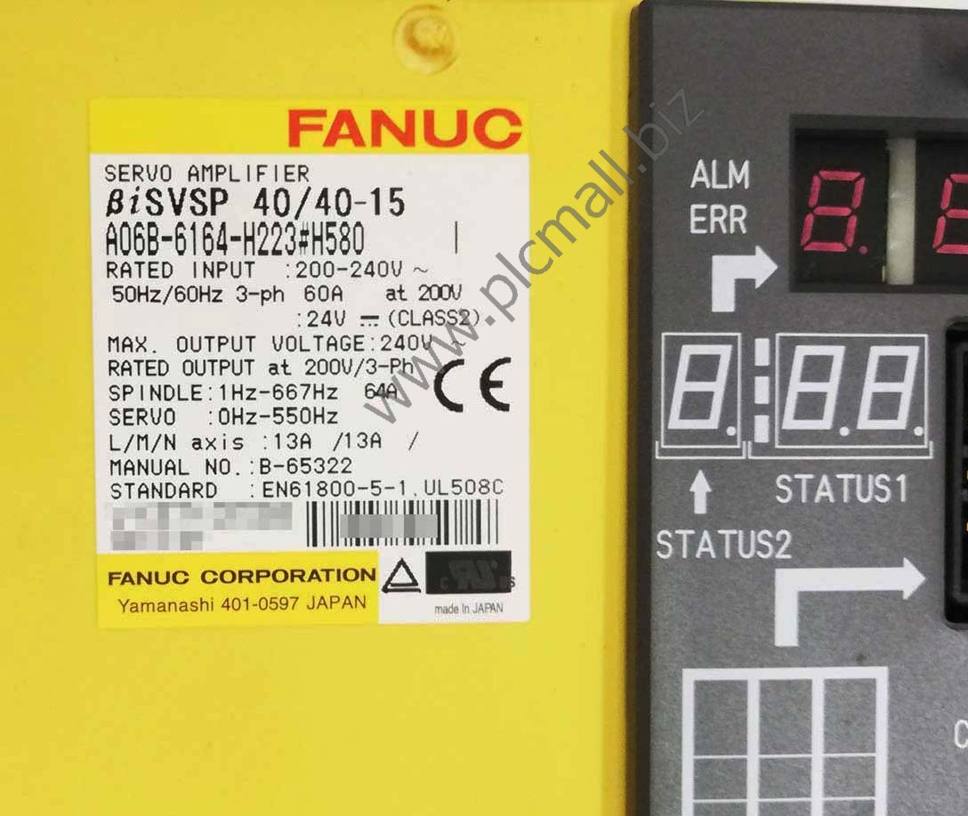 A06B-6164-H223#H580 Fanuc servo Drive Amplifier BiSVSP 40/40-15 New in box