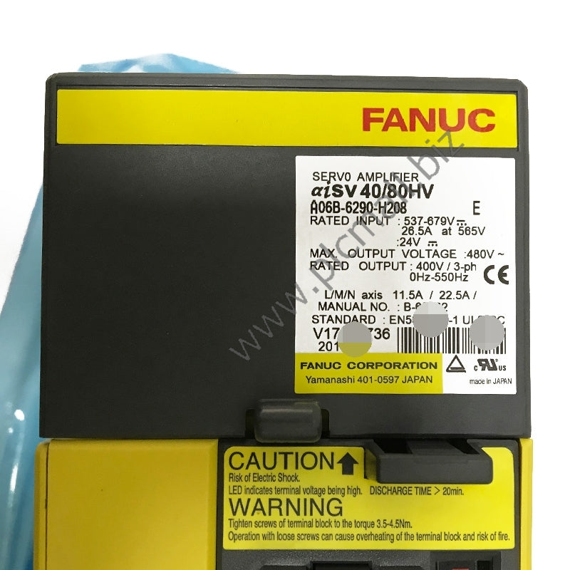A06B-6290-H208 Fanuc Servo drive Amplifier aiSV 40/80HV New in box