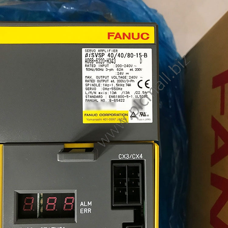 A06B-6320-H343 Fanuc Servo drive Amplifier BISVSP 40/40/80-15-B New in box