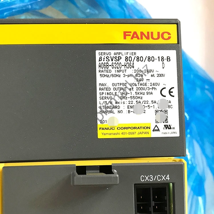 A06B-6320-H364 Fanuc Servo drive Amplifier BISVSP 80/80/80-18-B New in box