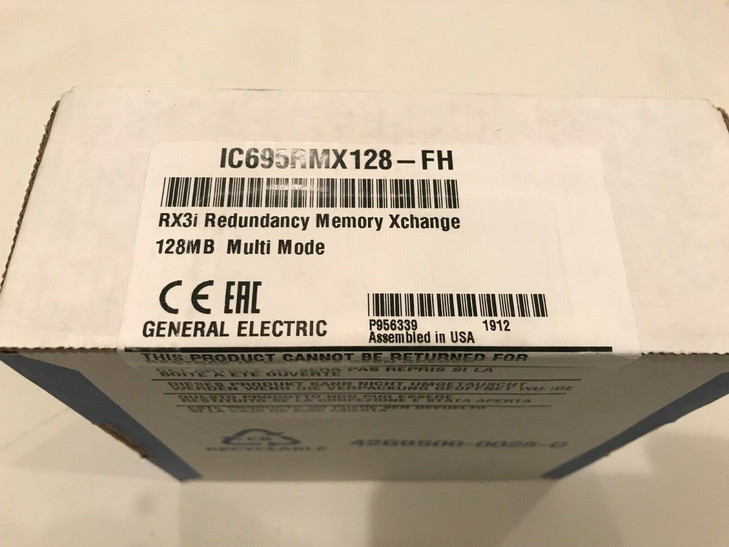 IC695RMX128 GE RX3i Redundant Memory 128MB Multi Mode Brand new Fast delivery