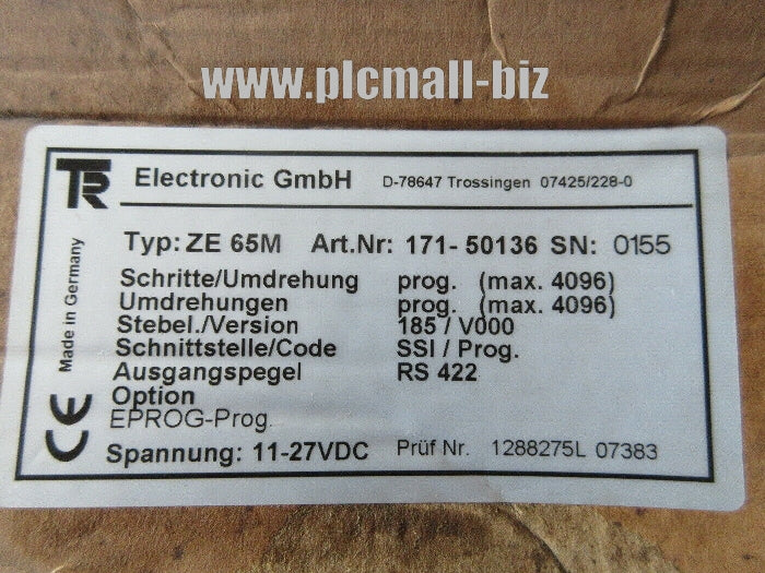 ZE 65M 171-50136 TR 65M 171 50136 Encoder Brand New
