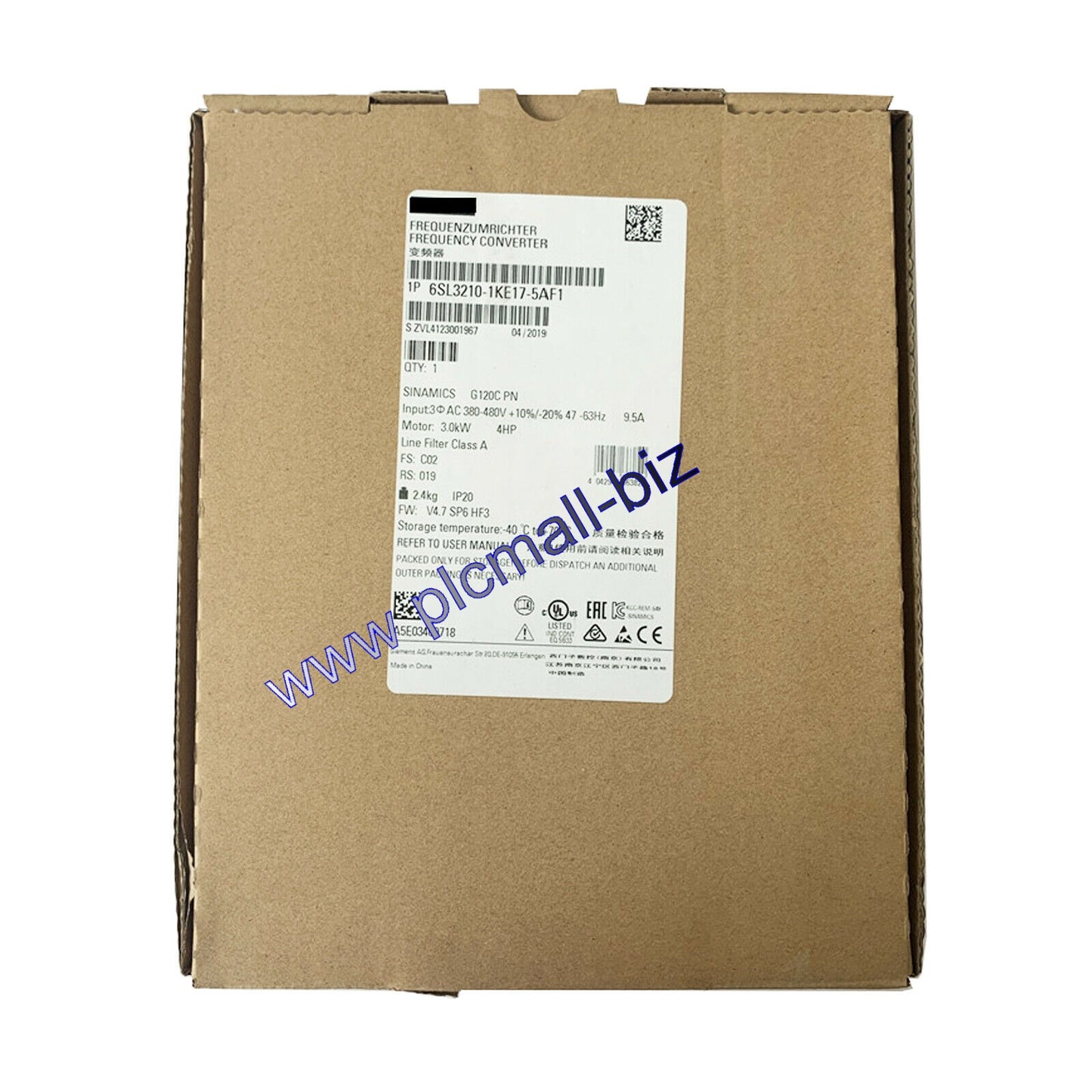 6SL3210-1KE17-5AF1 Siemens Frequency Converter Brand New