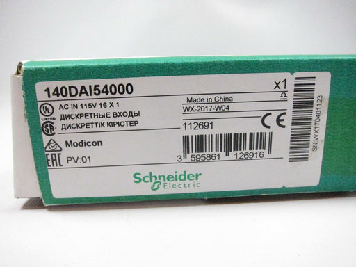 140DAI54000 Schneider discrete input module - 115 V AC - 16 channels NEW IN BOX