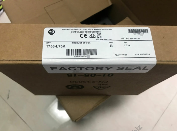 1756-L75K Allen Bradley ControlLogix 32 MB Controller Brand new Fast shipping