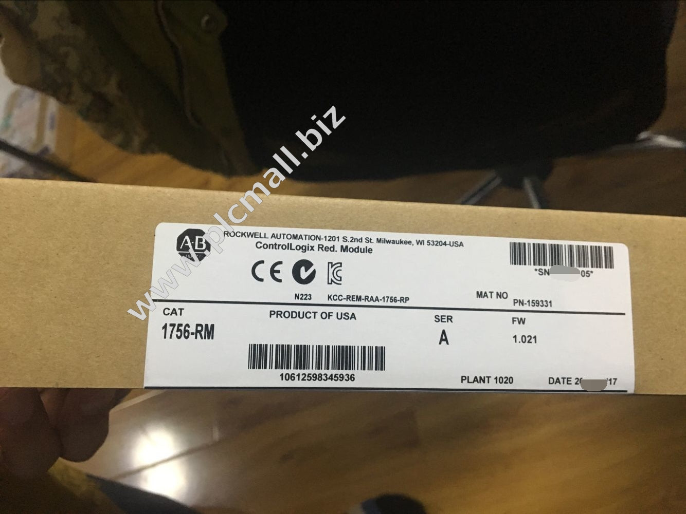 1756-RM  Allen Bradley  ControlLogix Redundancy Module  Brand new