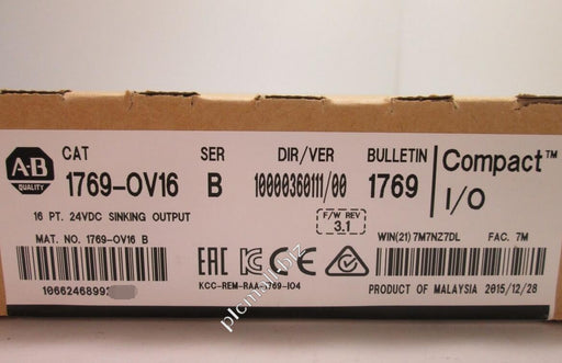 1769-OV16 Allen Bradley CompactLogix 16 Pt 24VDC Sink D/O Module Brand new Fast shipping
